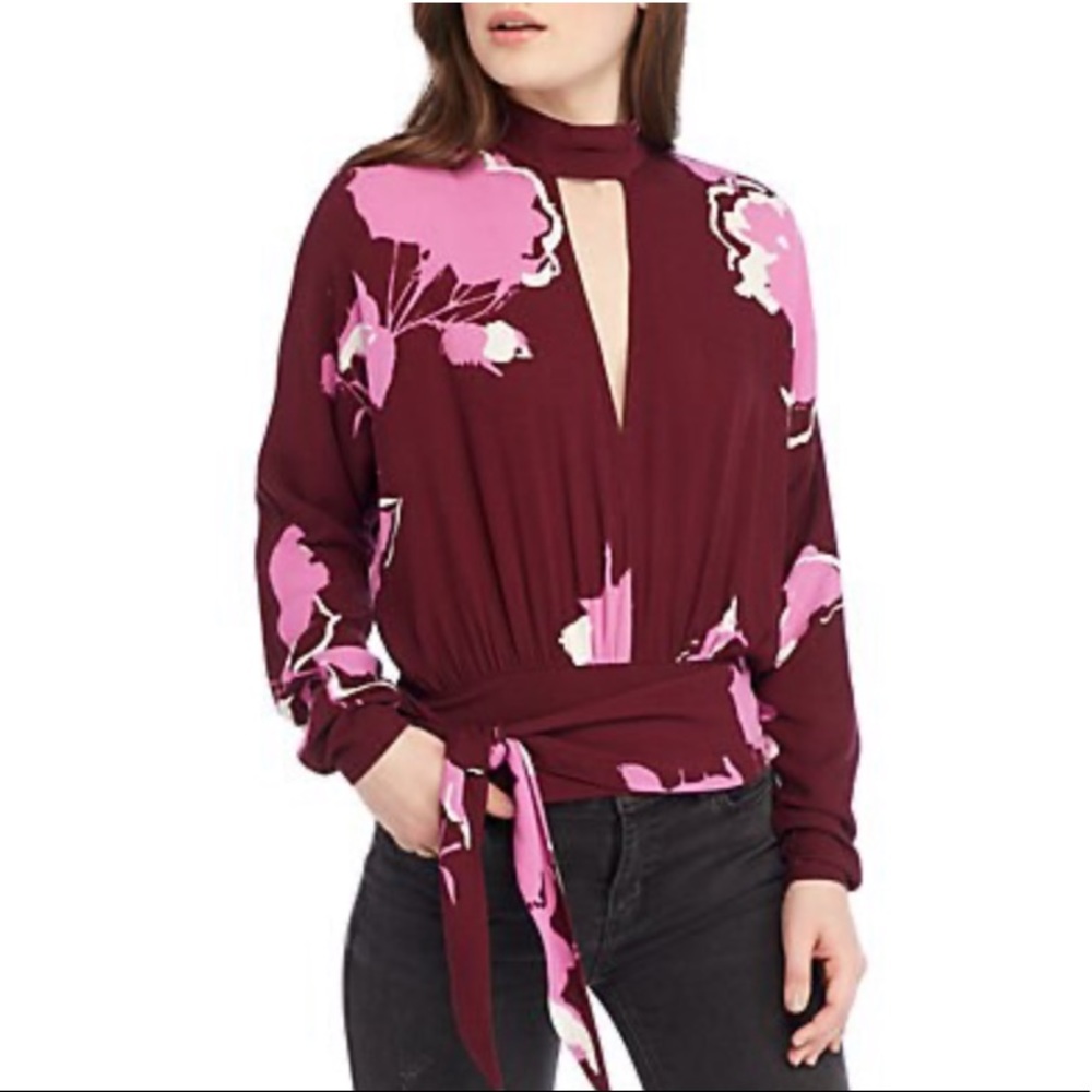 Free people floral blouse
